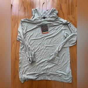 Ted Baker Jersey Gray Hooded Sweatshirt